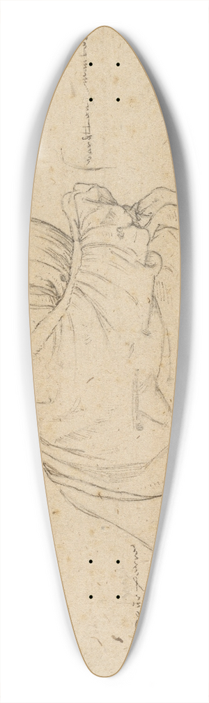 Roelant Savery - Seated Woman 39.3 inch art pintail longboard deck