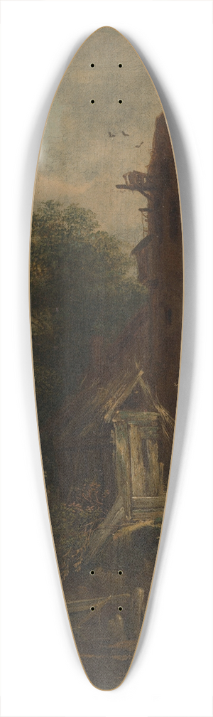 Roelof Jansz. van Vries - The Pigeon House 39.3 inch art pintail longboard deck