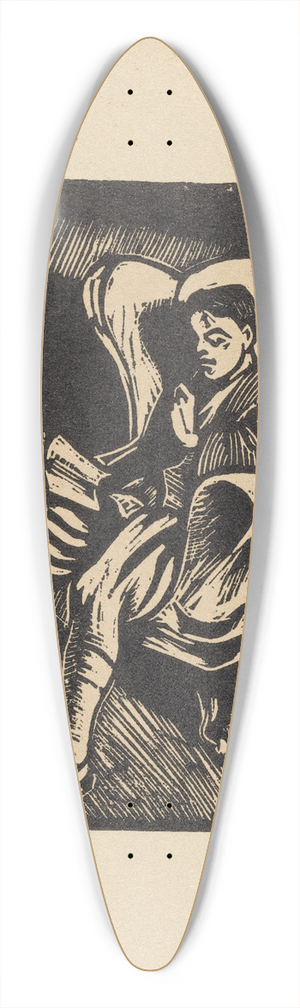 Roger Fry - The Novel 39.3 inch art pintail longboard deck