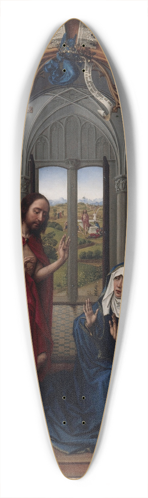 Rogier van der Weyden - The Altar of Our Lady (Miraflores Altar) 39.3 inch art pintail longboard deck