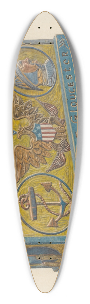 Rolland Livingstone - Sea Chest 39.3 inch art pintail longboard deck