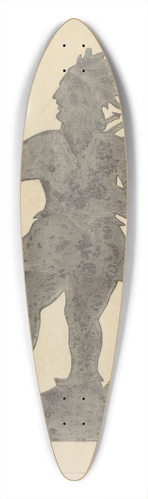 Rollington Campbell - Indian Weather Vane 39.3 inch art pintail longboard deck