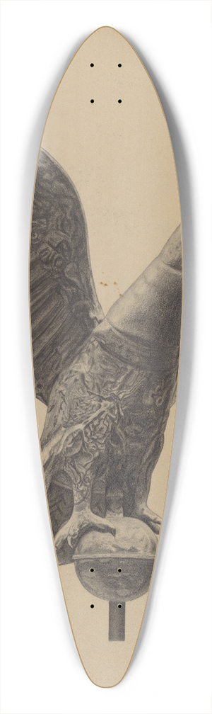 Rollington Campbell - Weather Vane Finial 39.3 inch art pintail longboard deck