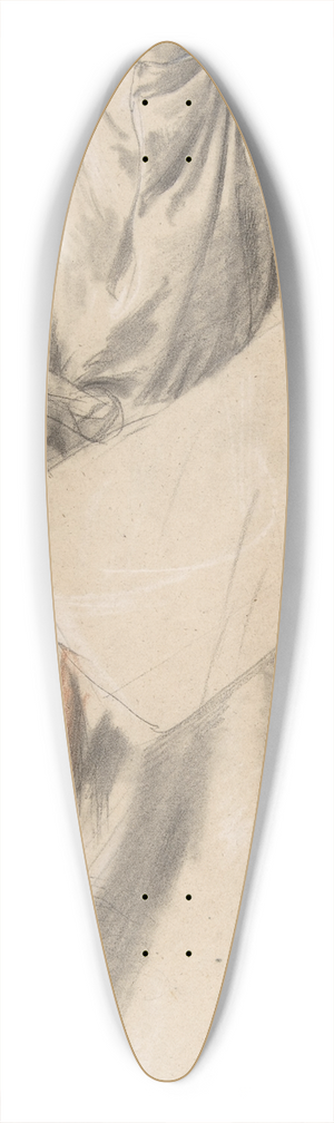 Romain Cazes - Study of a Standing Figure 39.3 inch art pintail longboard deck