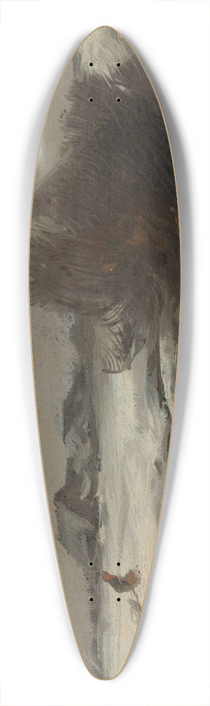 Roman Kazimierz Kochanowski - Winter landscape with a stream 39.3 inch art pintail longboard deck