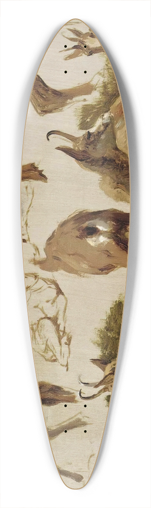 Rosa Bonheur - Studies Of An Isard 39.3 inch art pintail longboard deck