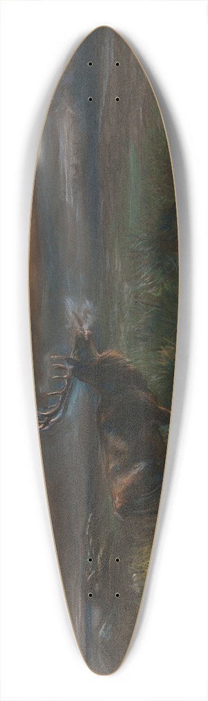 Rosa Bonheur - The Call of the Stag 39.3 inch art pintail longboard deck