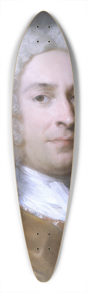 Rosalba Carriera - Portrait of a Gentleman 39.3 inch art pintail longboard deck