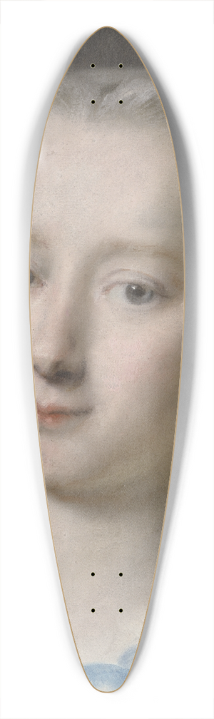 Rosalba Carriera - Young Woman with Flowers in her Hair 39.3 inch art pintail longboard deck