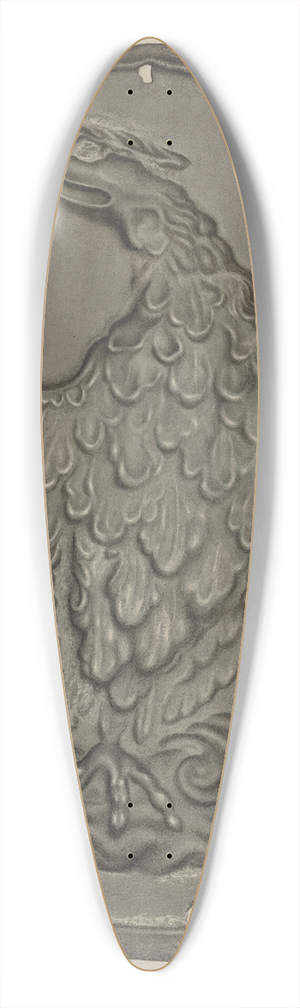 Rose Campbell-Gerke - Firemark 39.3 inch art pintail longboard deck