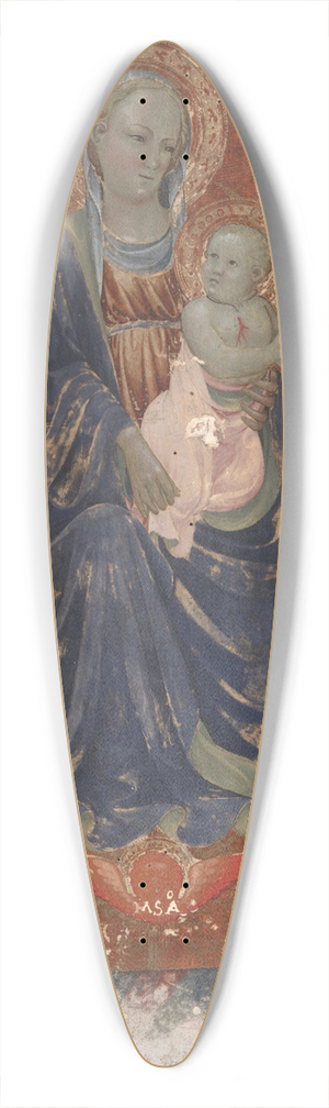Rossello di Jacopo Franchi - Virgin and Child with Saint John the Baptist, Saint Peter, and TwoAngels 39.3 inch art pintail longboard deck