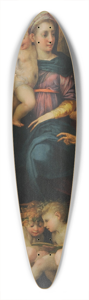 Rosso Fiorentino - Sacred conversation with musical angels 39.3 inch art pintail longboard deck Rosso Fiorentino - Sacred conversation with musical angels 39.3 inch art pintail longboard deck