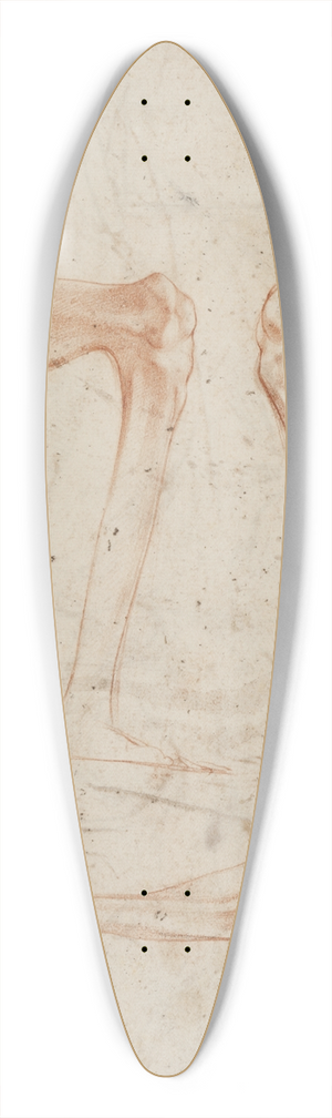Rosso Fiorentino - Studies of legs, knees and arms 39.3 inch art pintail longboard deck Rosso Fiorentino - Studies of legs, knees and arms 39.3 inch art pintail longboard deck