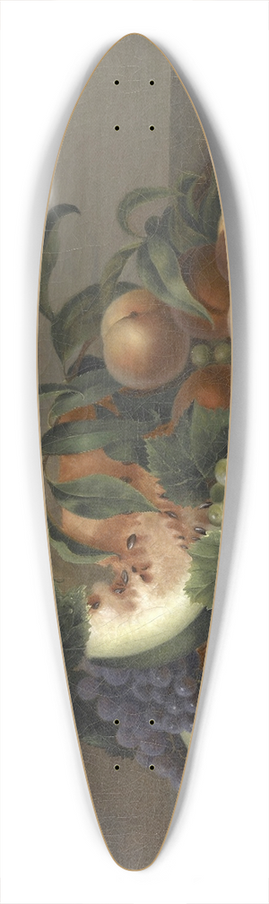 Rubens Peale - Still Life with Watermelon 39.3 inch art pintail longboard deck