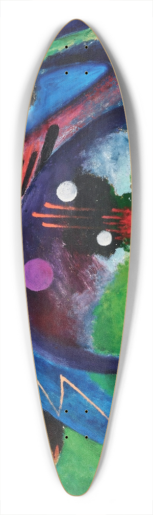 Rudolf Bauer - Rondo 39.3 inch art pintail longboard deck