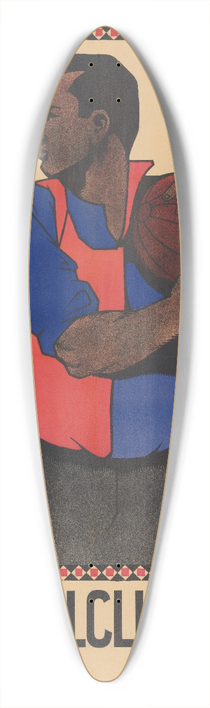 Rudolf Drrwang - Footballclub Basel 39.3 inch art pintail longboard deck