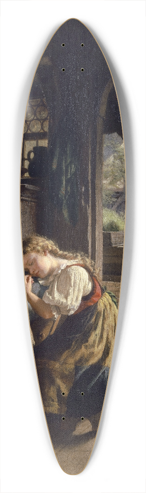 Rudolf Epp - Interior With Sleeping Siblings 39.3 inch art pintail longboard deck
