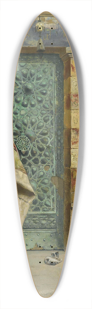 Rudolf Ernst - The Nubian Guard 39.3 inch art pintail longboard deck