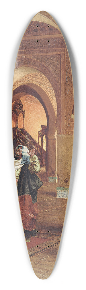 Rudolf Ernst - The prayer 39.3 inch art pintail longboard deck