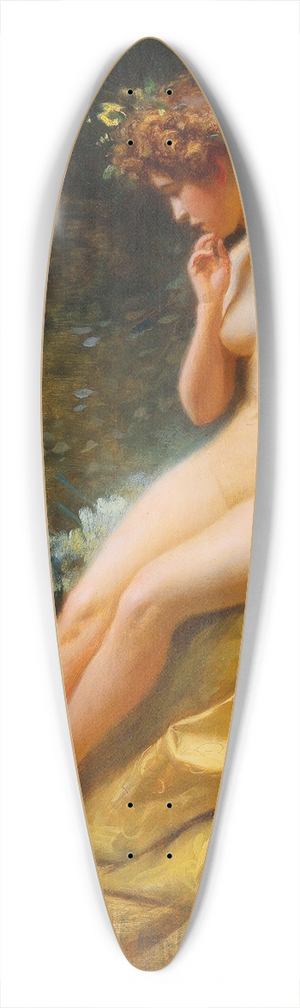 Rudolf Fuchs - The Frog King 39.3 inch art pintail longboard deck