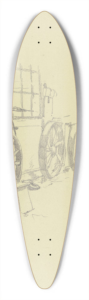 Rudolf Gudden - Interieur der Groen Spinnerei von Edam 39.3 inch art pintail longboard deck