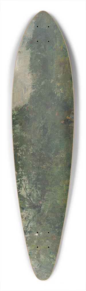 Rudolf Hckner - Landschaft mit kleinen Gestalten 39.3 inch art pintail longboard deck