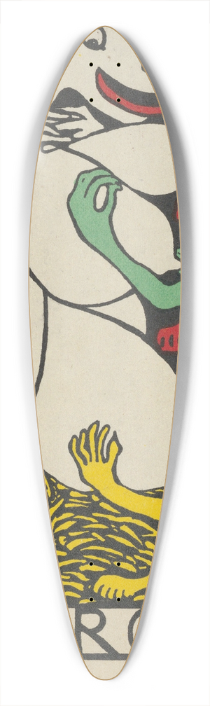 Rudolf Kalvach - Joys of Motherhood (Mutter Glck) 39.3 inch art pintail longboard deck