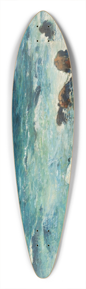 Rudolf Lw - Coastal Landscape 39.3 inch art pintail longboard deck