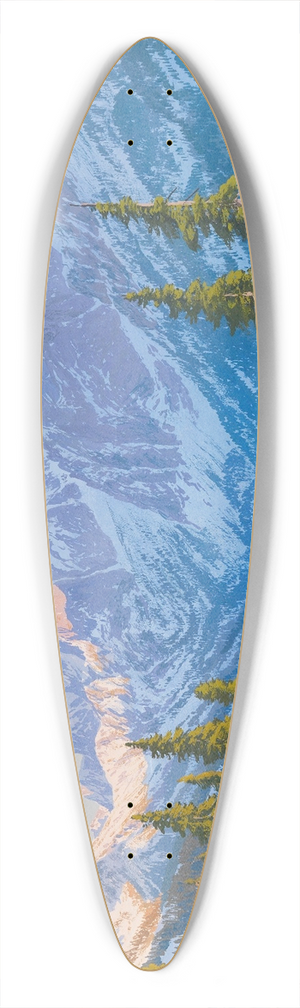 Rudolf Reschreiter - Blick auf das Kaisertal 39.3 inch art pintail longboard deck