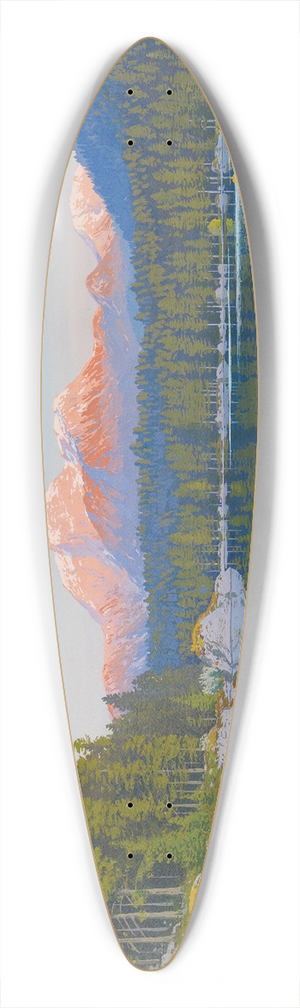Rudolf Reschreiter - Hintersee und Hoher Gll 39.3 inch art pintail longboard deck