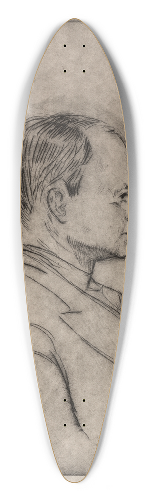 Rudolf Schwartz - Portrait 39.3 inch art pintail longboard deck