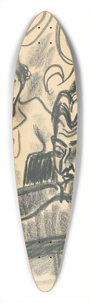 Rudolf Wacker - Am Klavier 39.3 inch art pintail longboard deck