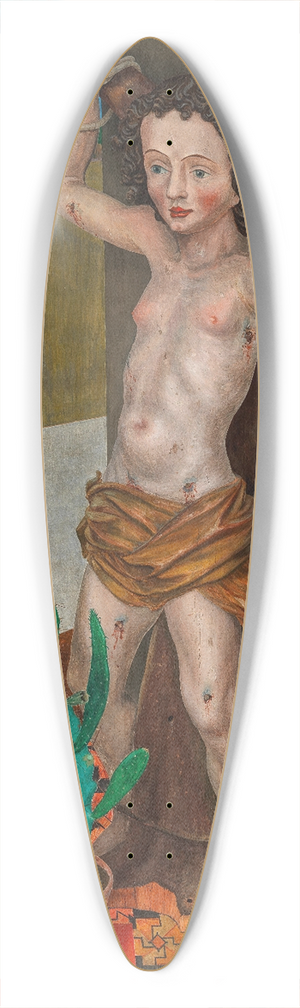Rudolf Wacker - Stilleben mit St. Sebastian 39.3 inch art pintail longboard deck