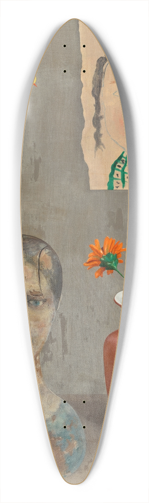 Rudolf Wacker - Zwei Kpfe 39.3 inch art pintail longboard deck