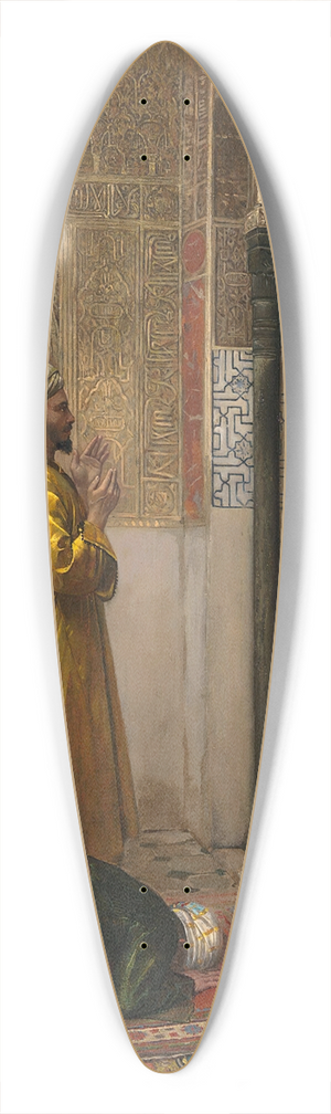 Rudolf Weisse - A Moment Of Prayer 39.3 inch art pintail longboard deck