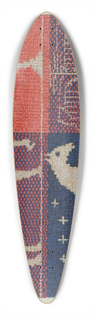 Ruth M. Barnes - Coverlet Detail Farmers Fancy 39.3 inch art pintail longboard deck