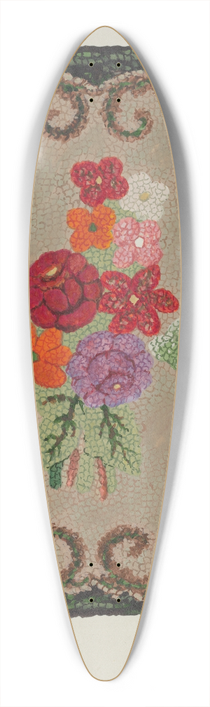 Ruth M. Barnes - Hooked Rug 39.3 inch art pintail longboard deck
