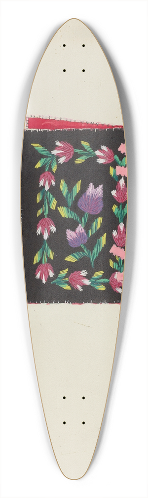 Ruth M. Barnes - Needle Book 39.3 inch art pintail longboard deck