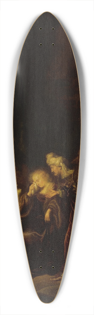 Salomon Koninck - David and Bathsheba mourning their dead son 39.3 inch art pintail longboard deck