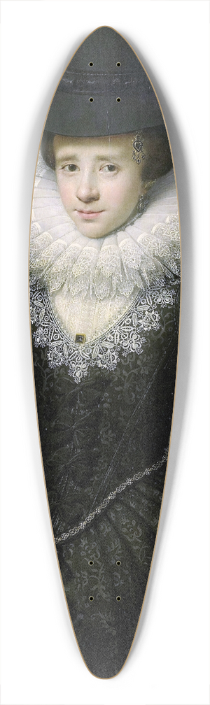 Salomon Mesdach - Portrait of Anna Boudaen Courten 39.3 inch art pintail longboard deck