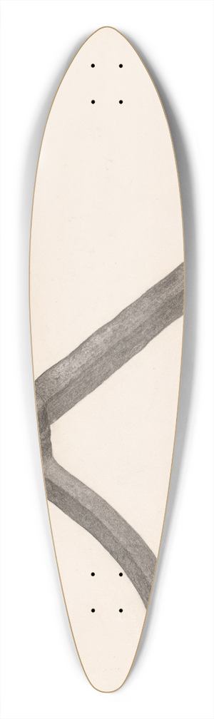 Salvatore Borrazzo - Andiron (one of pair) 39.3 inch art pintail longboard deck