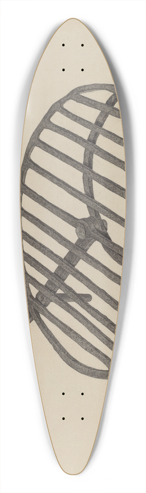Salvatore Borrazzo - Gridiron 39.3 inch art pintail longboard deck Salvatore Borrazzo - Gridiron 39.3 inch art pintail longboard deck