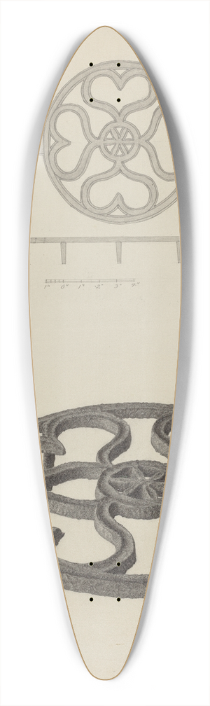 Salvatore Borrazzo - Pa. German Trivet 39.3 inch art pintail longboard deck