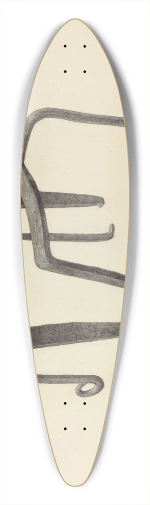 Salvatore Borrazzo - Pot Trivets 39.3 inch art pintail longboard deck Salvatore Borrazzo - Pot Trivets 39.3 inch art pintail longboard deck