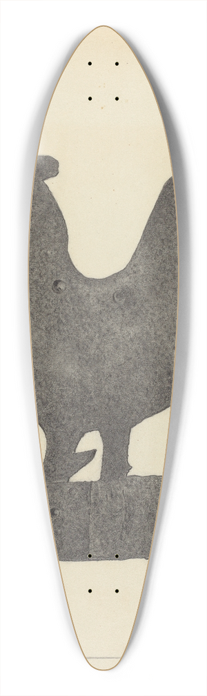 Salvatore Borrazzo - Weather Vane 39.3 inch art pintail longboard deck