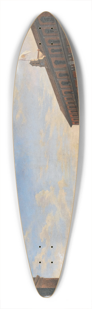 Salvatore Fergola - The arrival of Pope Pius IX. in Naples 39.3 inch art pintail longboard deck
