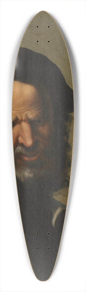 Salvator Rosa - Head Of A Philosopher 39.3 inch art pintail longboard deck Salvator Rosa - Head Of A Philosopher 39.3 inch art pintail longboard deck