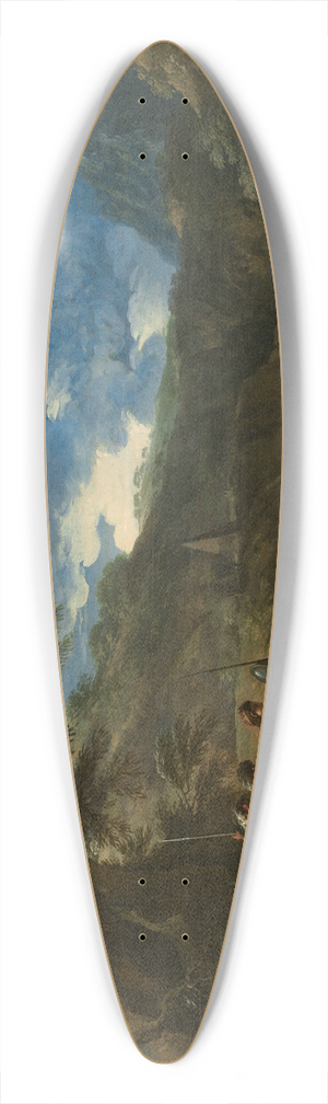 Salvator Rosa - Polycrates and the Fisherman 39.3 inch art pintail longboard deck