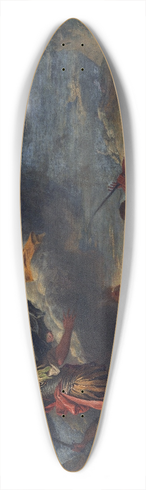 Salvator Rosa - The Founding of Thebes 39.3 inch art pintail longboard deck Salvator Rosa - The Founding of Thebes 39.3 inch art pintail longboard deck