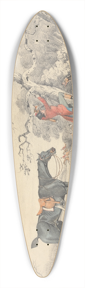 Samuel Alken - Treeing a Fox 39.3 inch art pintail longboard deck